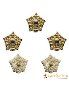 Set di 5 rose tudor medievali per cintura 2