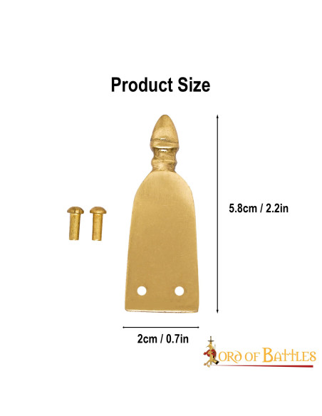 Chiusura cintura medievale in ottone...