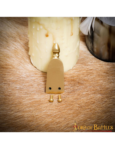 Chiusura cintura medievale in ottone...