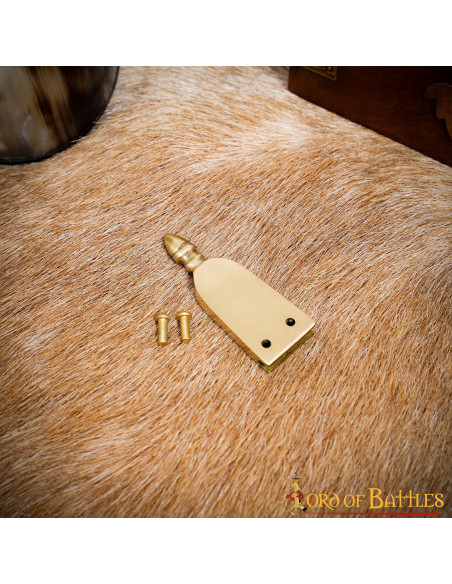 Chiusura cintura medievale in ottone...