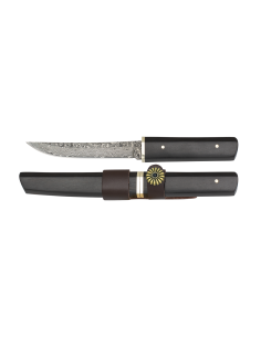 Coltello in acciaio damasco, 73 strati (12,10 cm.)