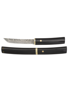 Coltello in acciaio damasco, 73 strati (21,70 cm.)