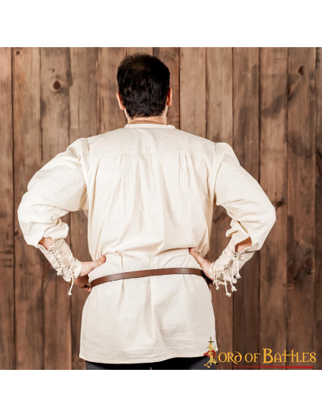 Cintura stretta vichinga marrone con...