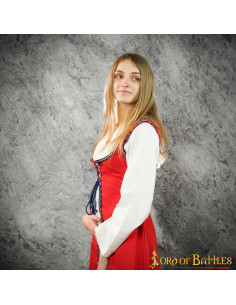 Brial Medievale Rosso con Lacci 2