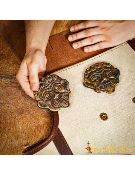 Decoro Medusa Greca in ottone...