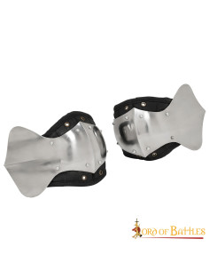 Gomiti imbottiti in acciaio per guerriero medievale 2