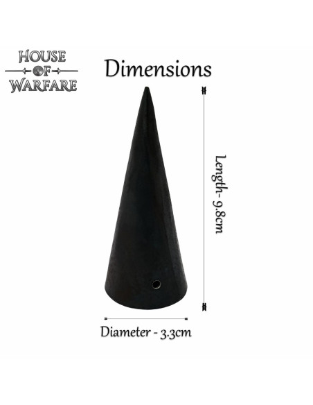 Contera per pilum romano forgiata a mano