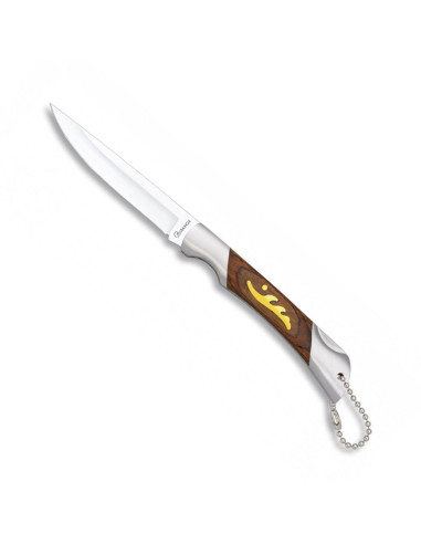 Portachiavi coltello resistenza e manico in acciaio (17,8 cm.)