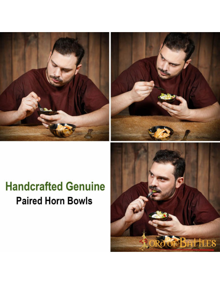 Set 2 ciotole vichingo-medievali da...