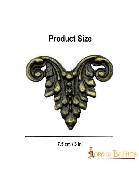 Ornamento floreale medievale per...