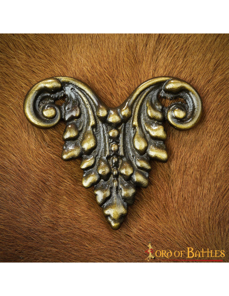 Ornamento floreale medievale per...