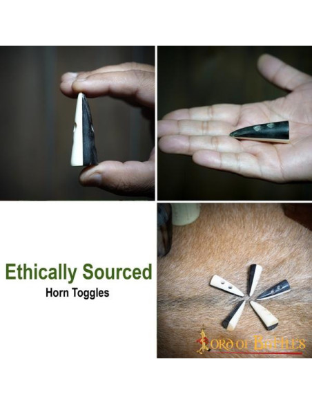 Set di 5 chiusure medievali in corno...