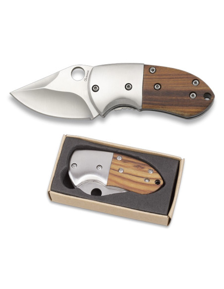 Coltello tascabile Albainox legno con...