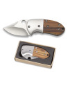 Coltello tascabile Albainox legno con scatola (11,6 cm.)