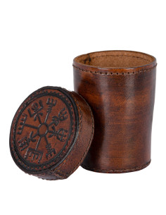 Bicchiere celtico Vegvisir per giocare a dadi