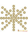 Set 50 rondelle in ottone per decorazione medievale