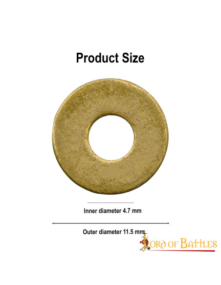 Set 50 rondelle in ottone per...