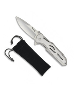 Coltello tascabile Albainox Plus in acciaio e fodero in...