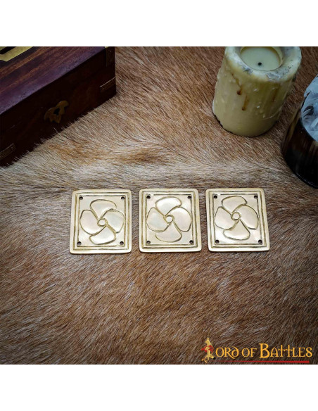 Set 3 ornamenti floreali medievali...