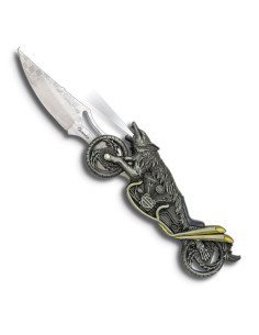 Coltello modello Moto wolf con torcia (21,7 cm.)
