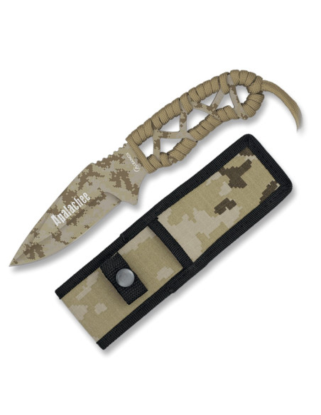 Coltello tattico Apalachee Camo Arid...