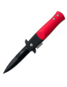 Terzo coltello rosso con sistema assistito (13,5 cm.)