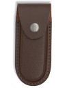 Custodia rigida in pelle marrone per coltelli (13,5x6 cm.)
