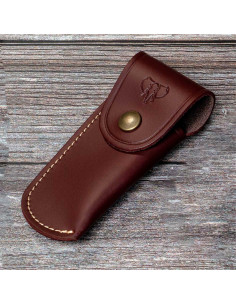 Fodero in pelle marrone Cudeman per coltelli (12 cm.)
