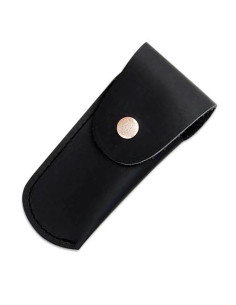 Fodero Cudeman in cuoio nero per coltelli (10 cm.)
