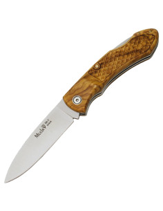 Coltello con chiusura con manici in legno d'ulivo 2