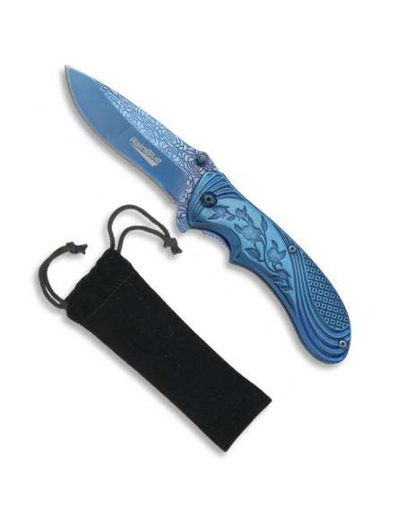 Coltello brand Rainblue con custodia...