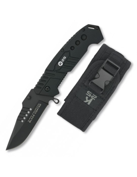 Coltello tattico K25 lama nera (20,5...