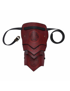 Spallina per cavallo celtico a forma di scaglie - Granato