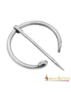 Fibula vichinga nichelata per abbigliamento