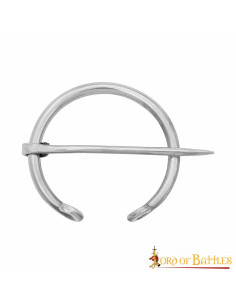 Fibula vichinga nichelata per abbigliamento 2