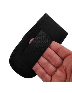 Custodia portacoltelli in nylon nero imbottito (10 cm.) 2