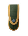 Fodero per coltello verde con bordi gialli