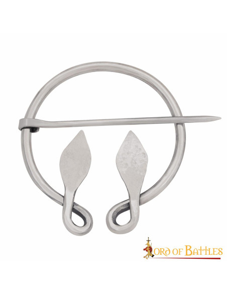 Spilla foglia celtica in acciaio...