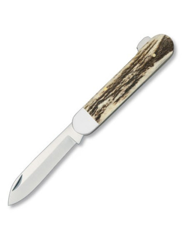 Coltello con manico in corno di cervo marca Albainox (18,5 cm.)