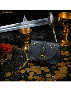 Borsa medievale nera, tipo marsupio, per ricreativi (18 x... 2