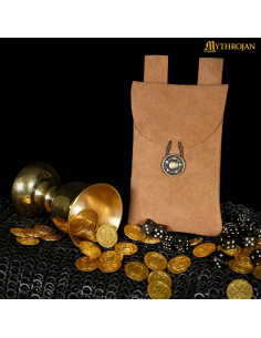 Borsa medievale marrone, tipo marsupio, per ricreativi... 2