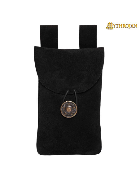 Borsa medievale nera, tipo marsupio,...