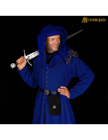 Borsa medievale nera, tipo marsupio,...