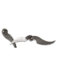 Coltello marca Albainox con teschio e ala (17,9 cm.)