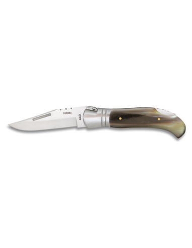 Coltello in corno di toro tipo Laguiole marca Albainox (21,4 cm.)