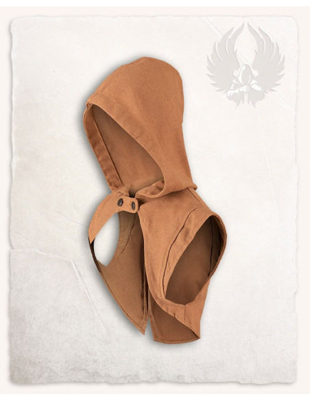 Coprispalla medievale con cappuccio...