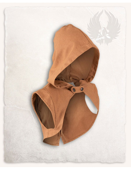 Coprispalla medievale con cappuccio...