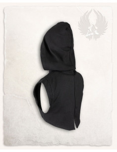 Coprispalla medievale con cappuccio Galatea - nero 2