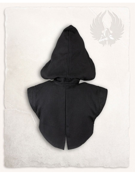 Coprispalla medievale con cappuccio...