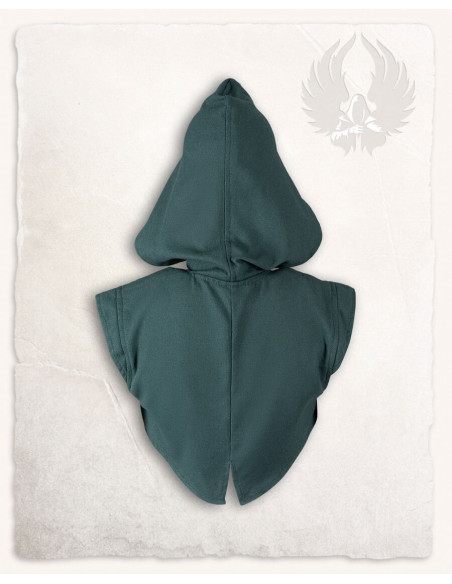 Coprispalla medievale con cappuccio...